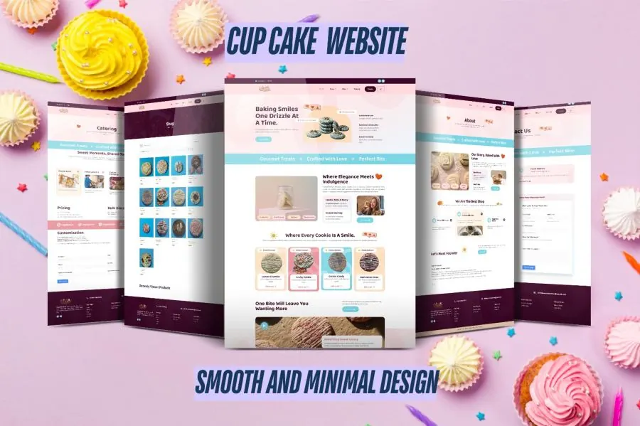 Cupcake bakery website