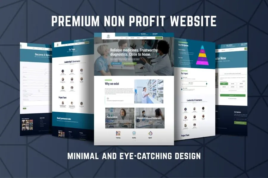 Nonprofit organization website