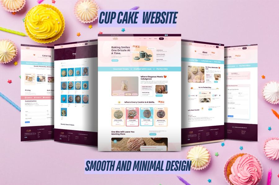 Cupcake bakery website